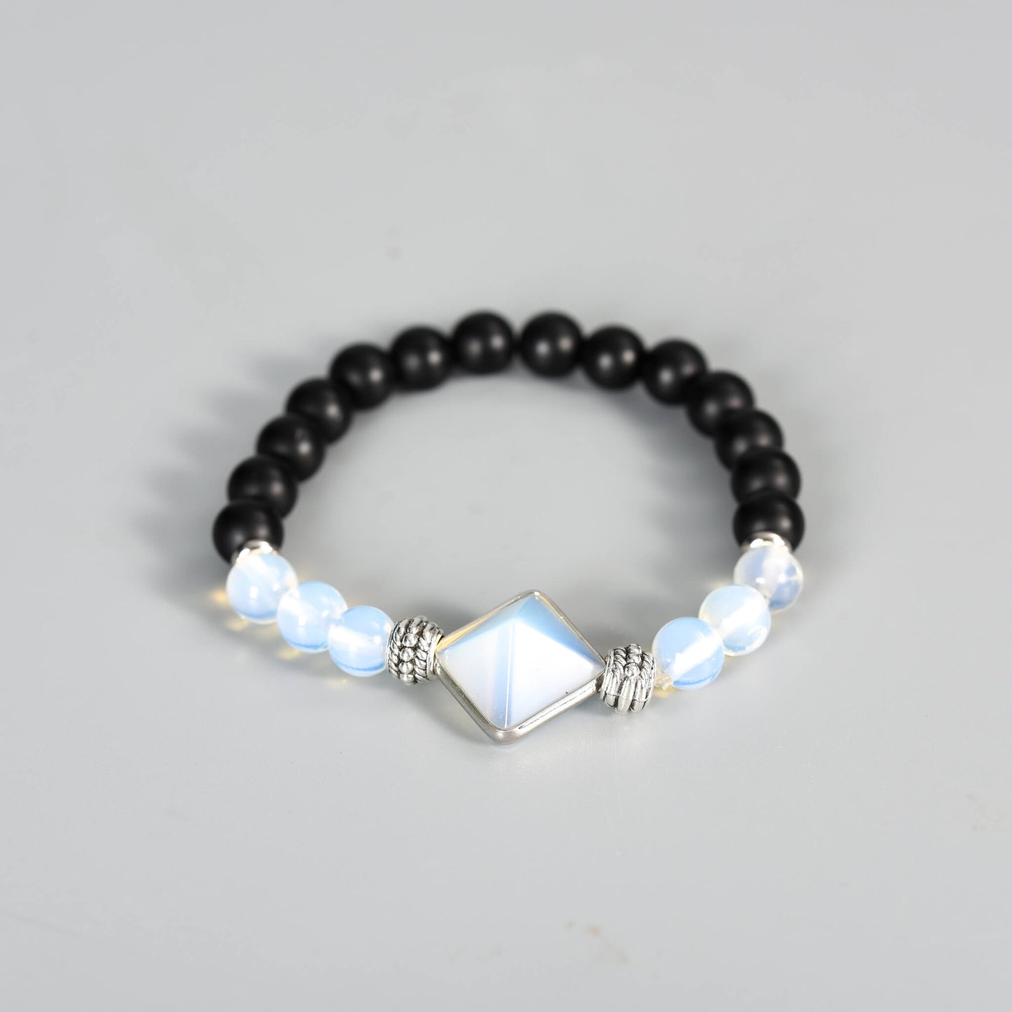 Etheric Aura Natural Crystal Pyramid Bracelet