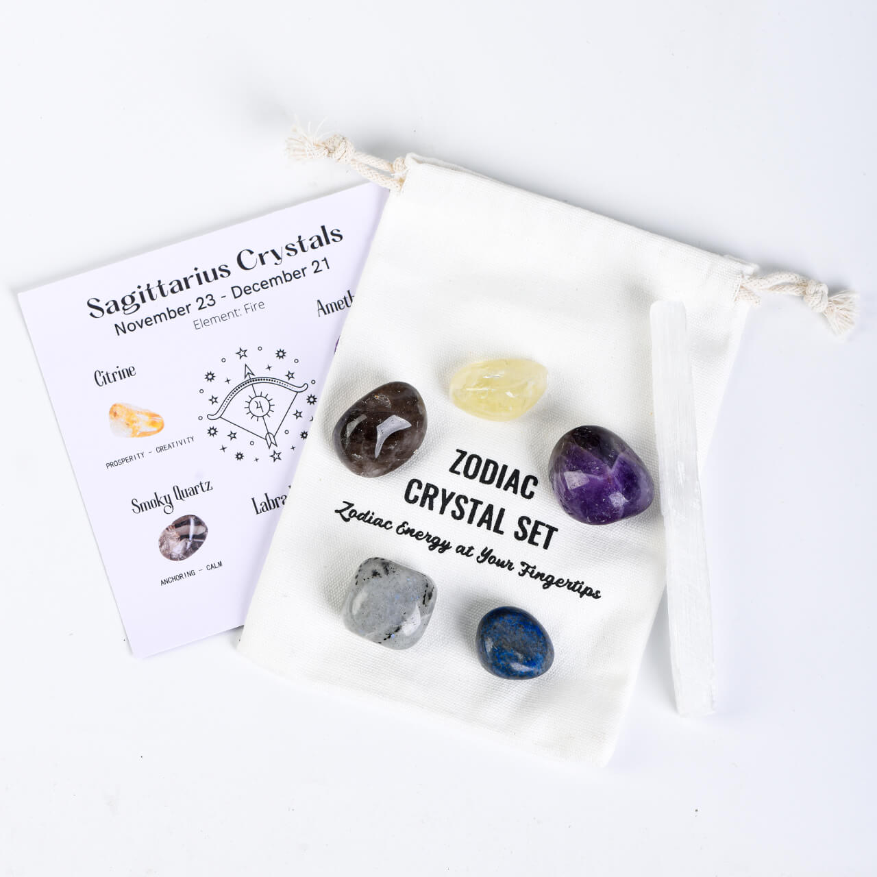Etheric Aura Crystal Zodiac Set Sagittarius