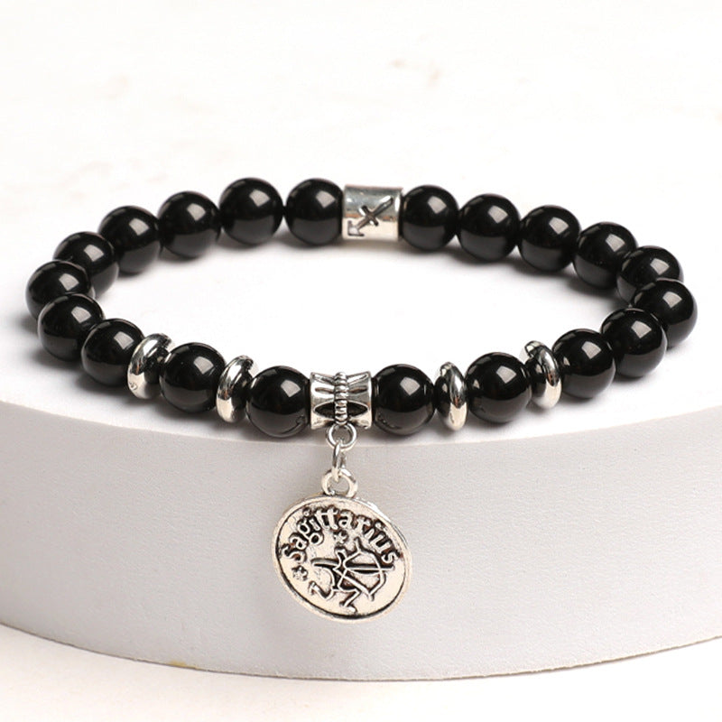 Etheric Aura Obsidian Zodiac Bracelet
