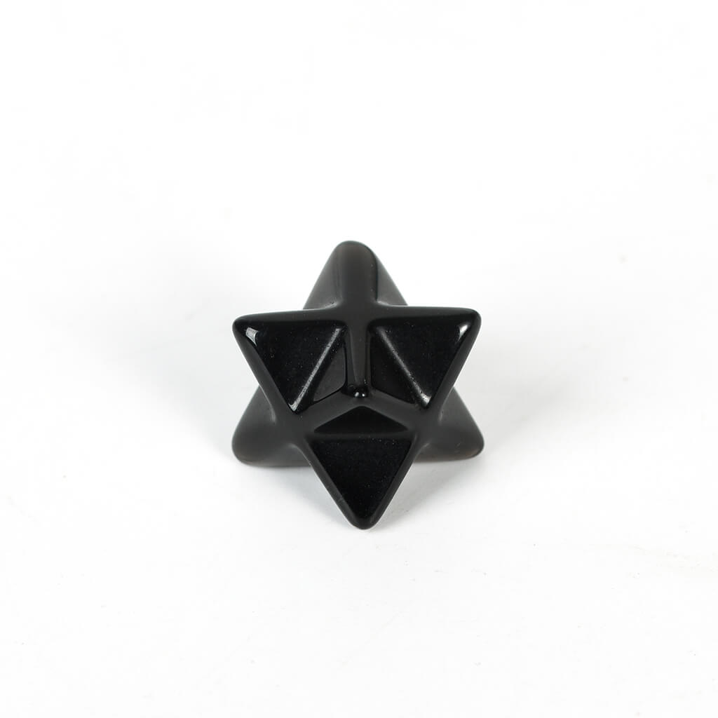 Etheric Aura Crystal Carved Merkaba