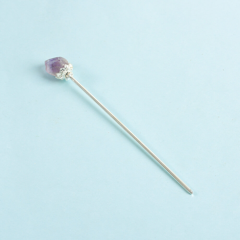 Etheric Aura Crystal Raw Stone Hair Stick