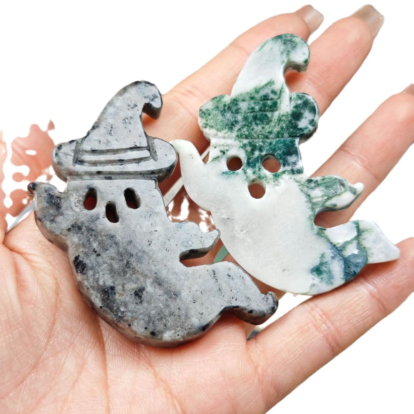 Etheric Aura Natural Crystal Halloween Ghost Piece