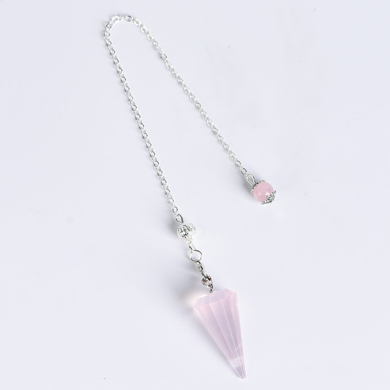 Etheric Aura Cross Section Pointy Cone Shape Crystal Pendulum