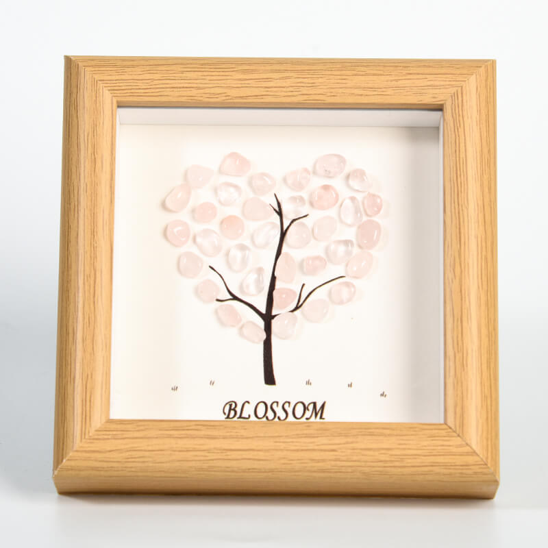 Love Tree Decoration Painting with Crystal Stone