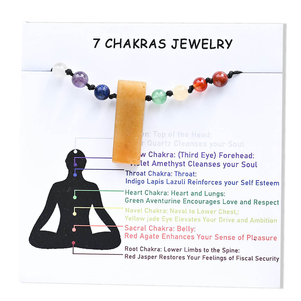 Etheric Aura 7 Chakra Natural Cystal Weaved Anklet