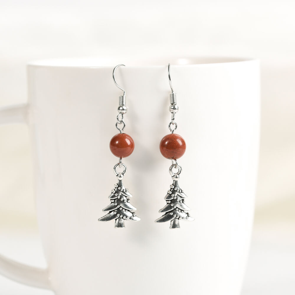 Etheric Aura Christmas Charm Crystal Earrings