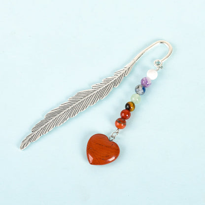 Natural Crystal Stone 7 Chakras Bookmark