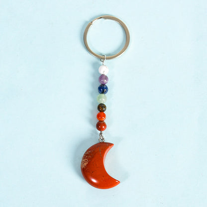 7 Chakra Crystal Beads Keychain