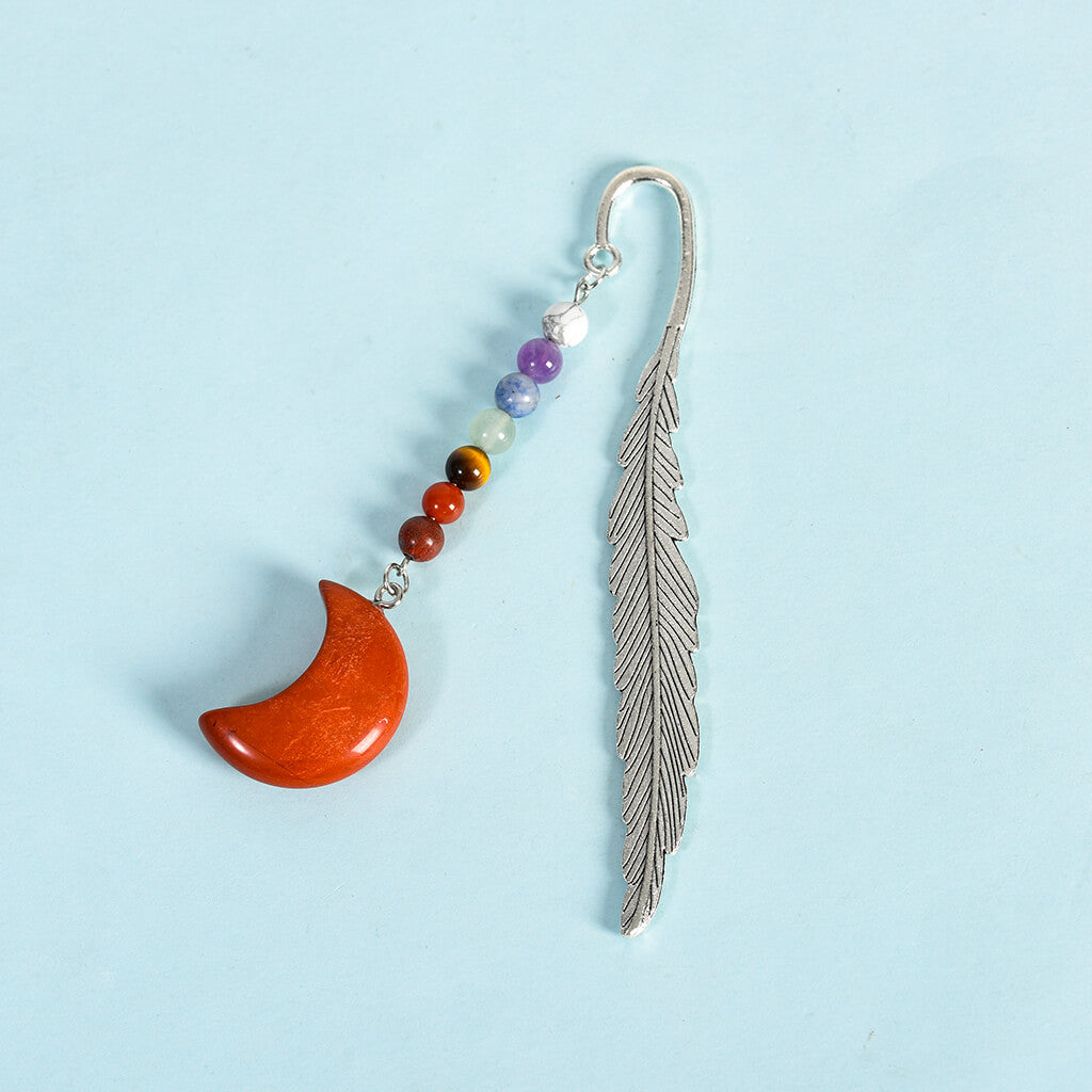 Natural Crystal Stone 7 Chakras Bookmark