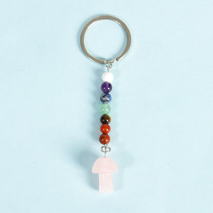 7 Chakra Crystal Beads Keychain