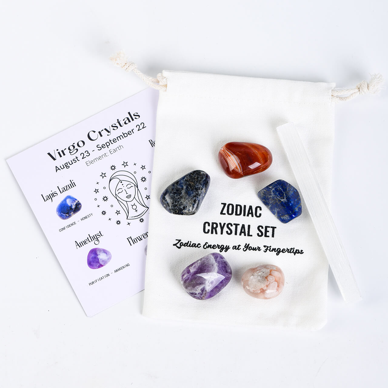 Etheric Aura Crystal Zodiac Set Virgo