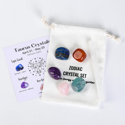 Etheric Aura Crystal Zodiac Set Taurus