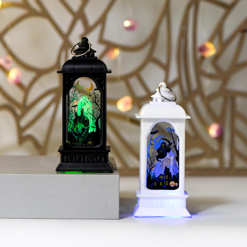 Etheric Aura Square Halloween Carousel Lantern