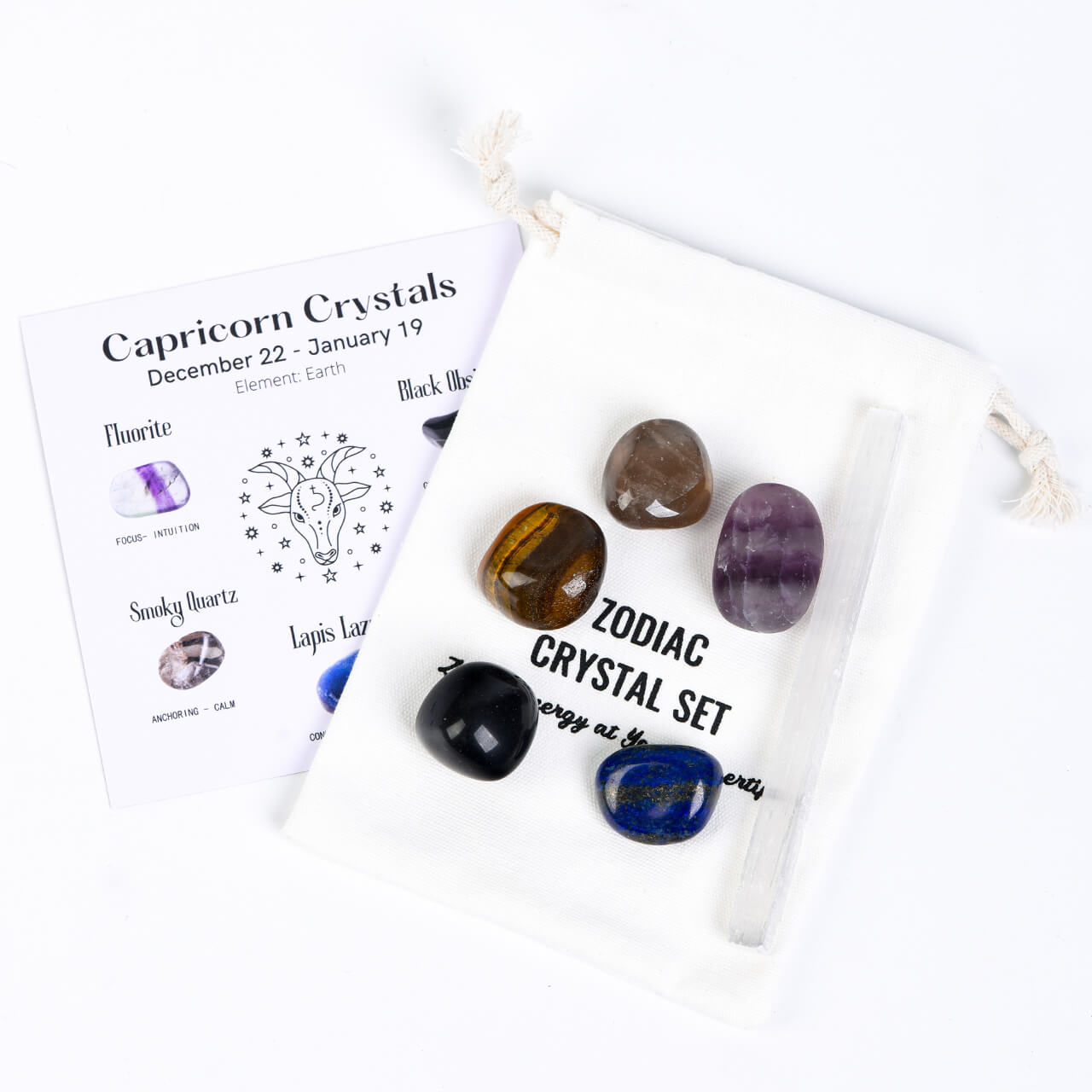 Etheric Aura Crystal Zodiac Set Capricorn