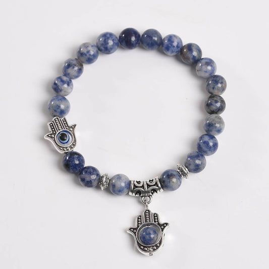 Etheric Aura Evil Eye Crystal Bracelet