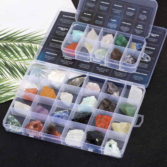 Etheric Aura Natural Mixed Gemstone Crystal Mineral Specimen Collection Kit