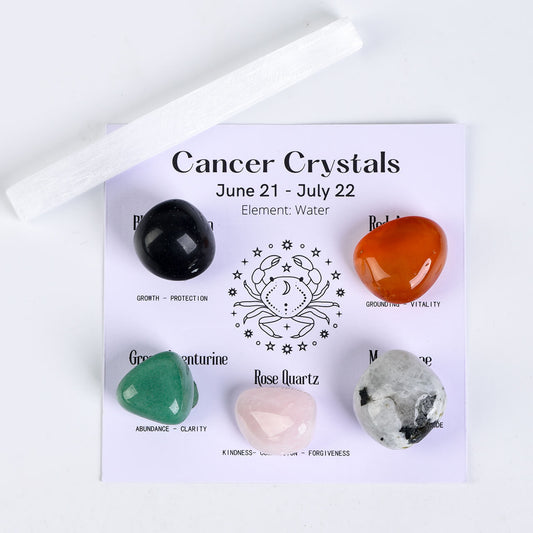 Etheric Aura Crystal Zodiac Set Cancer