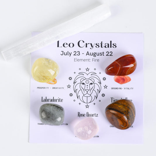 Etheric Aura Crystal Zodiac Set Leo