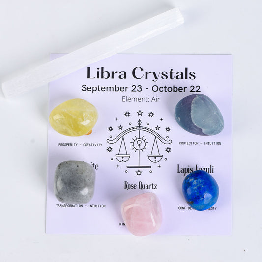 Etheric Aura Crystal Zodiac Set Libra