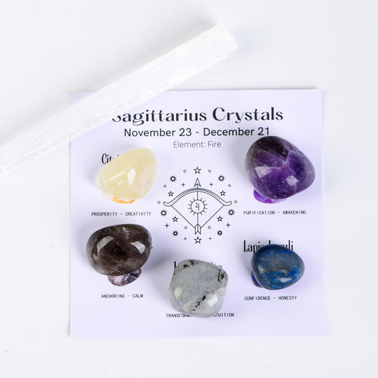 Etheric Aura Crystal Zodiac Set Sagittarius