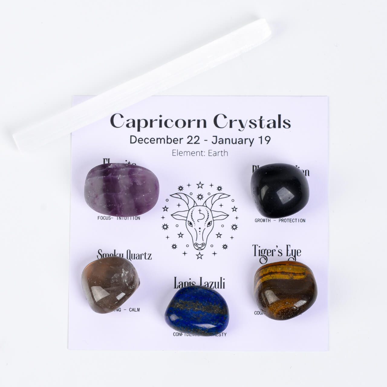 Etheric Aura Crystal Zodiac Set Capricorn