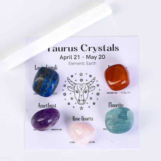 Etheric Aura Crystal Zodiac Set Taurus