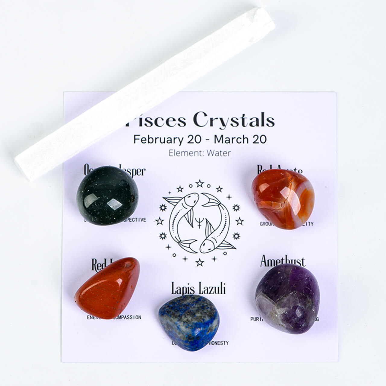 Etheric Aura Crystal Zodiac Set Pisces