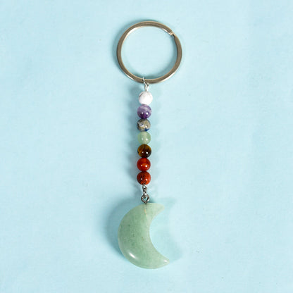 7 Chakra Crystal Beads Keychain