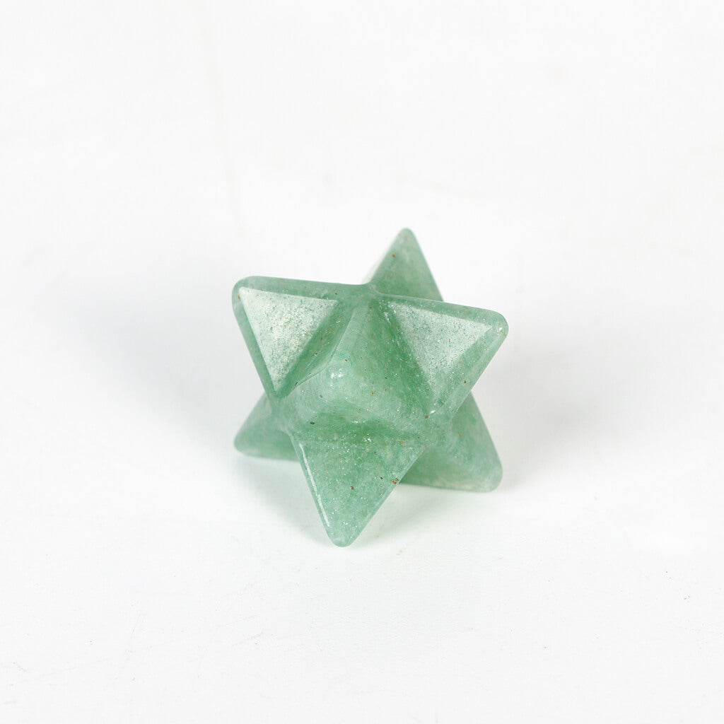 Etheric Aura Crystal Carved Merkaba