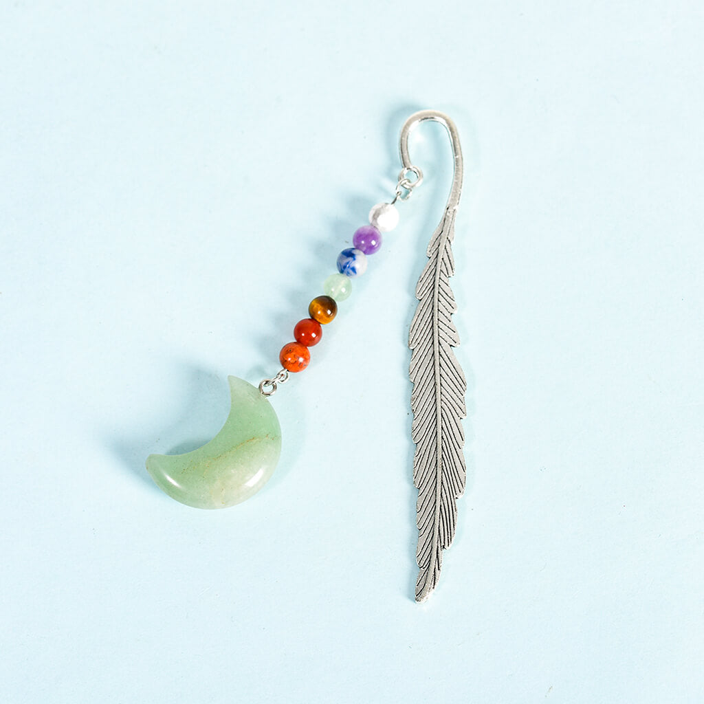 Natural Crystal Stone 7 Chakras Bookmark