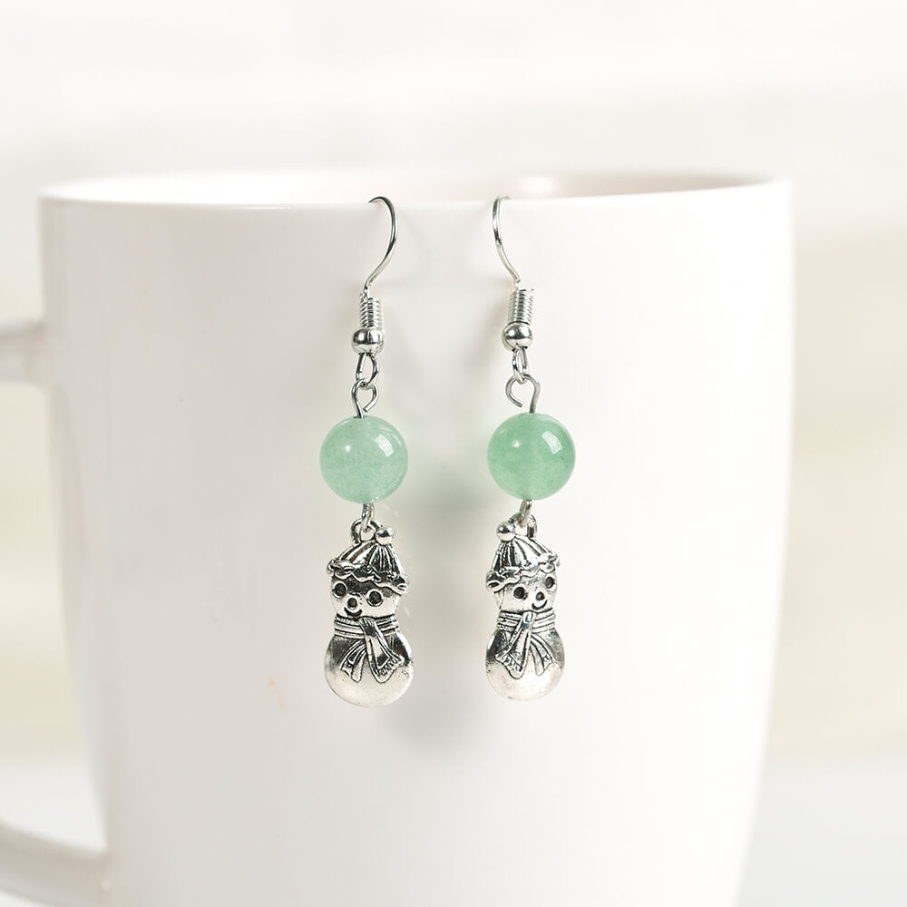 Etheric Aura Christmas Charm Crystal Earrings