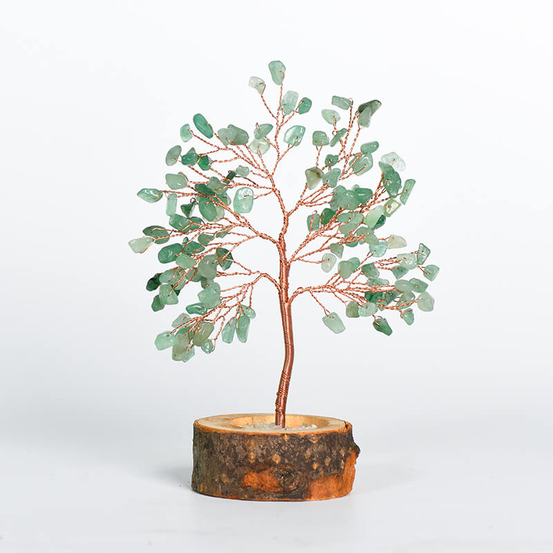 Wood Base Crystal Tree｜Fortune Tree｜Feng Shui Tree