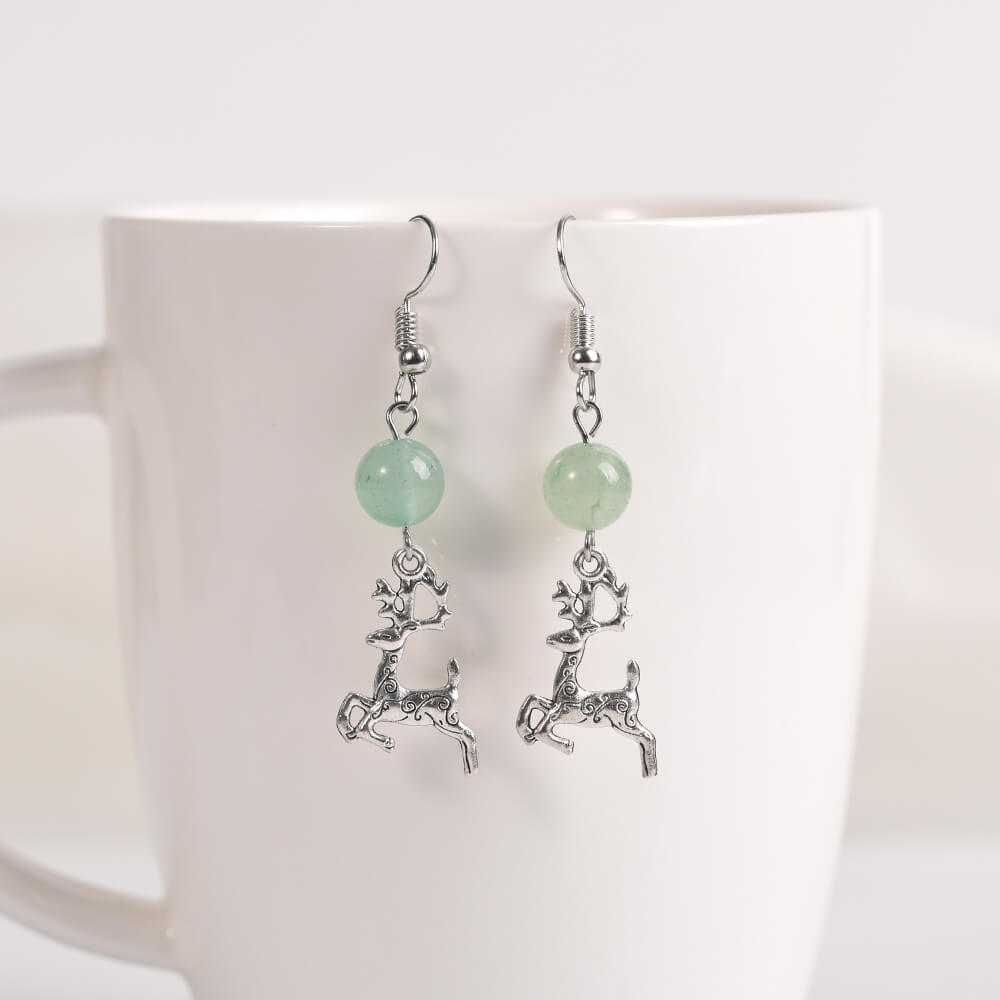 Etheric Aura Christmas Charm Crystal Earrings