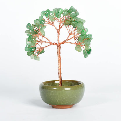 Colorful Bowl Base Crystal Tree｜Fortune Tree｜Feng Shui Tree