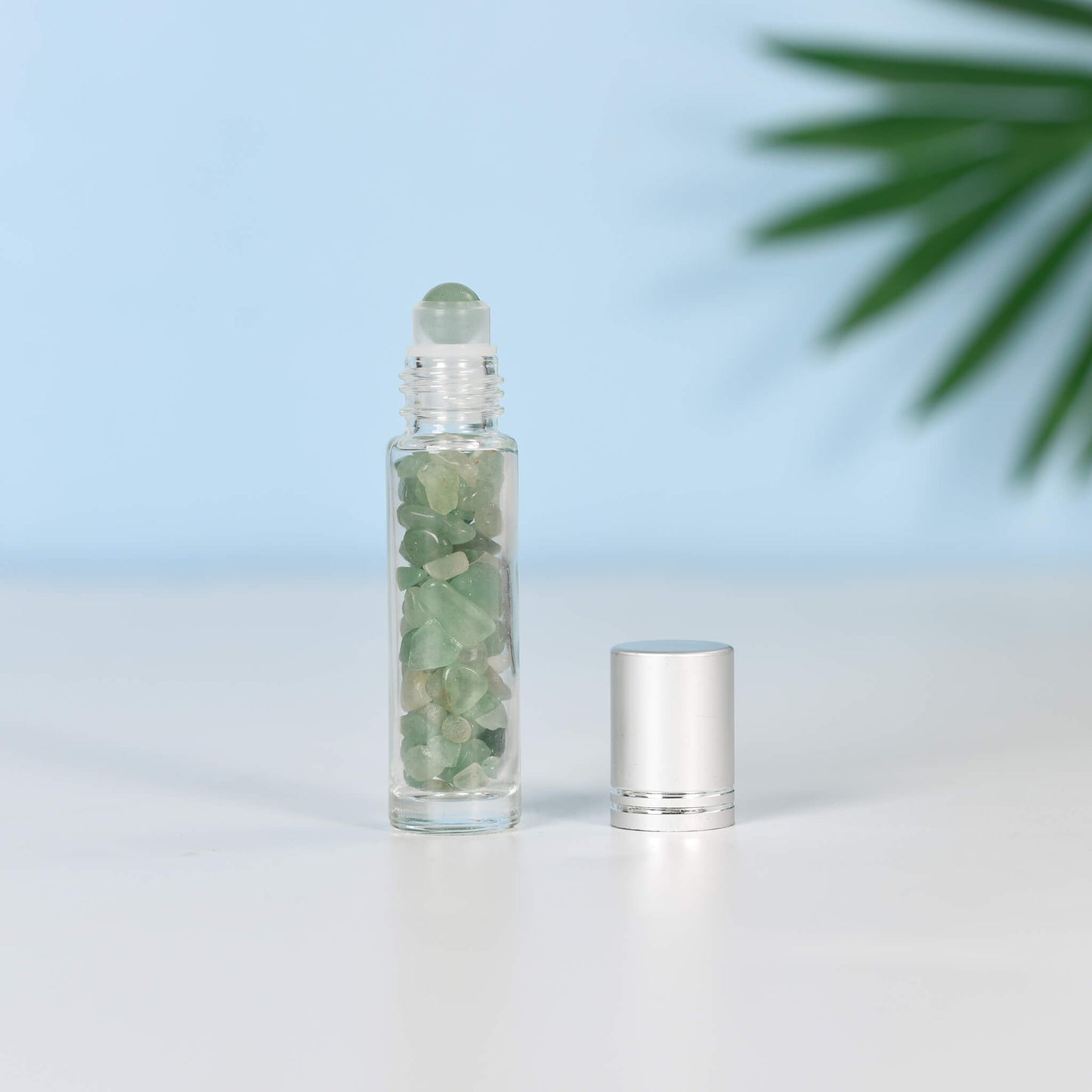 Etheric Aura Crystal Chip Wishing Roller Bottle