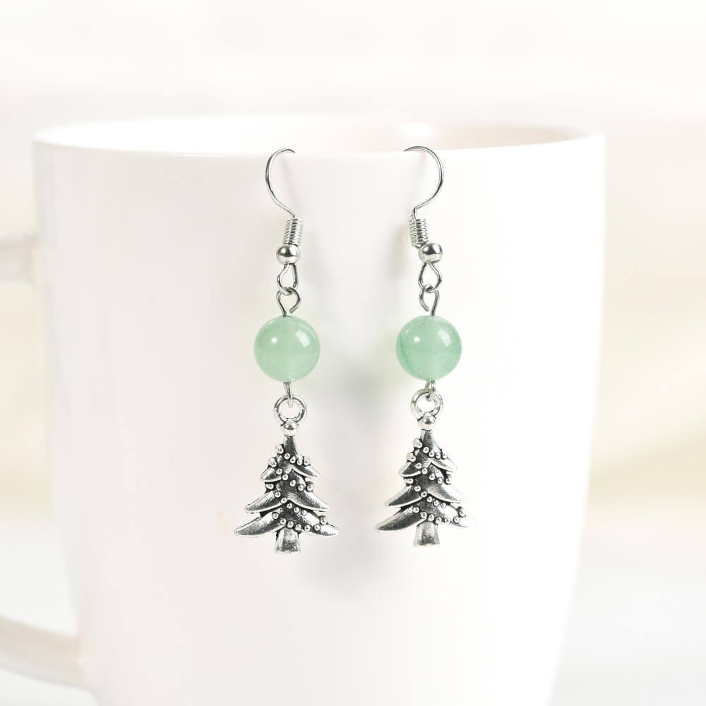 Etheric Aura Christmas Charm Crystal Earrings