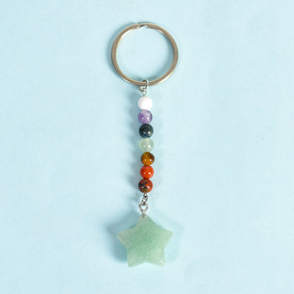 7 Chakra Crystal Beads Keychain