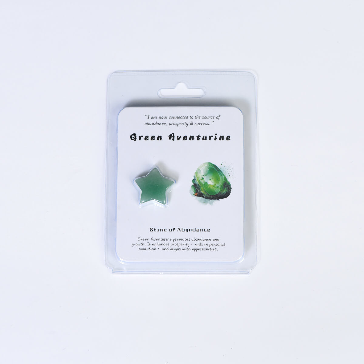 Etheric Aura Crystal Carved Heart/Mushroom/Star/Moon Blister Kit