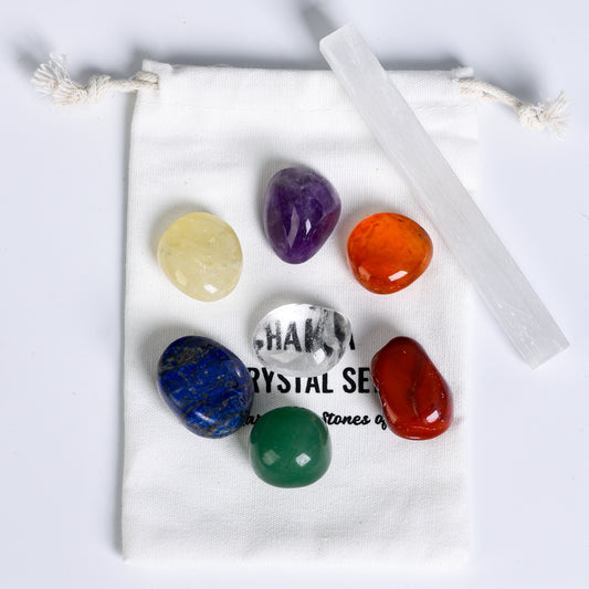 Etheric Aura Seven Chakra Crystal Stone Set