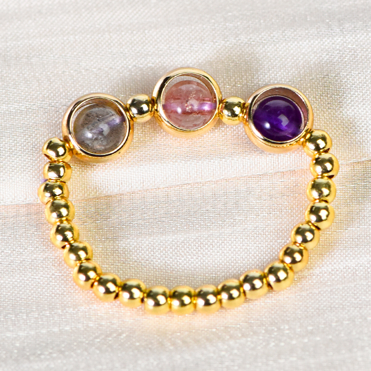 Natural Multi-Gemstone Ring