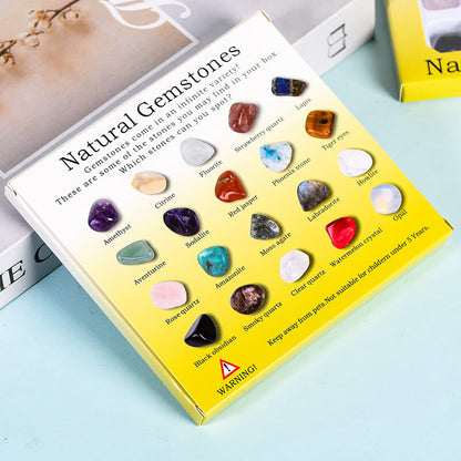 Etheric Aura Mixed Gemstone Crystal Mineral Specimen Collection Kit