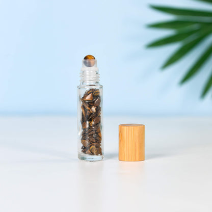 Etheric Aura Crystal Chip Wishing Roller Bottle