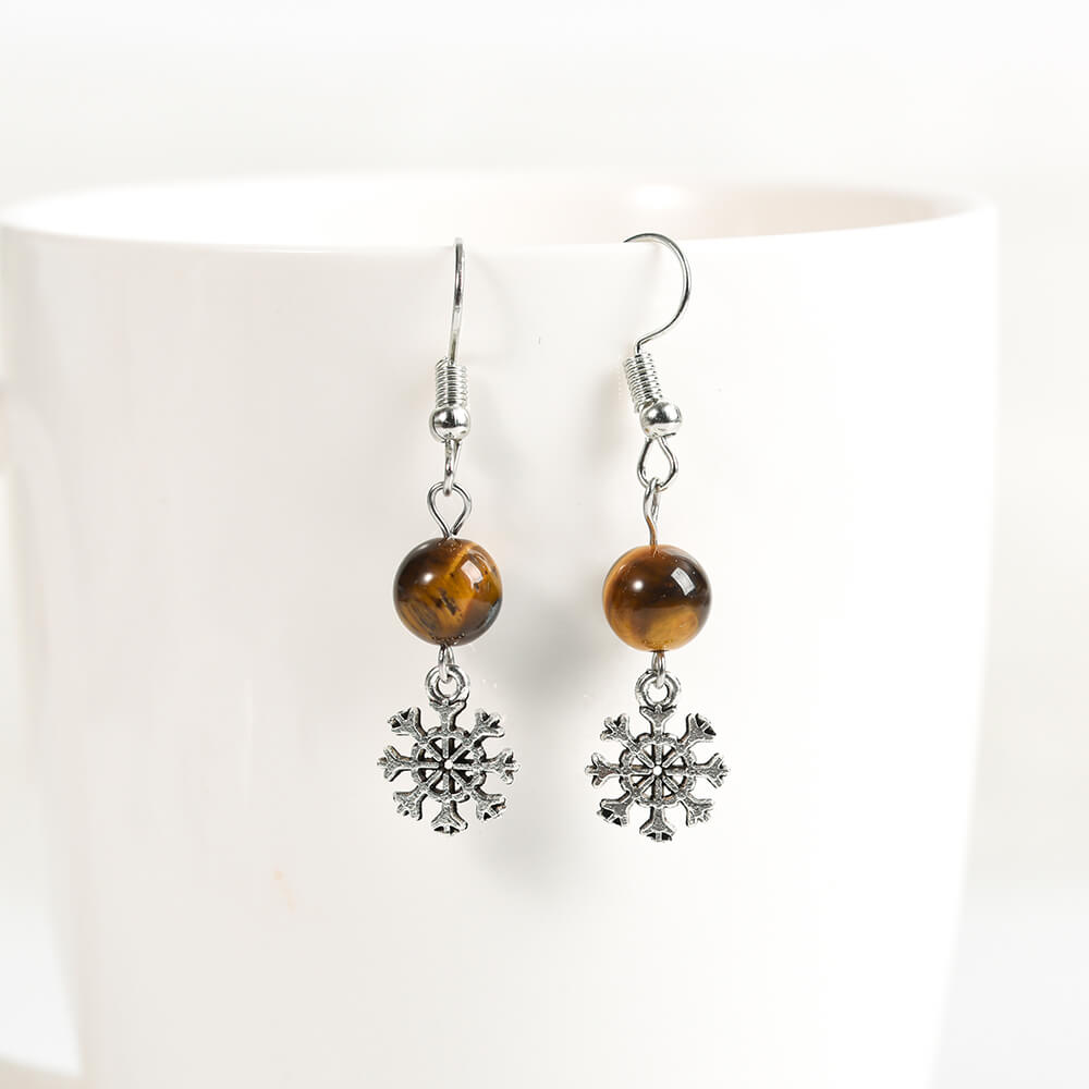 Etheric Aura Christmas Charm Crystal Earrings