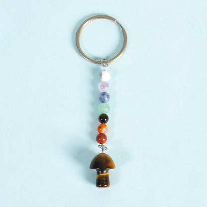 7 Chakra Crystal Beads Keychain