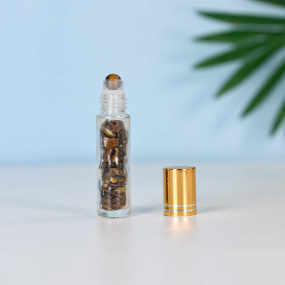 Etheric Aura Crystal Chip Wishing Roller Bottle