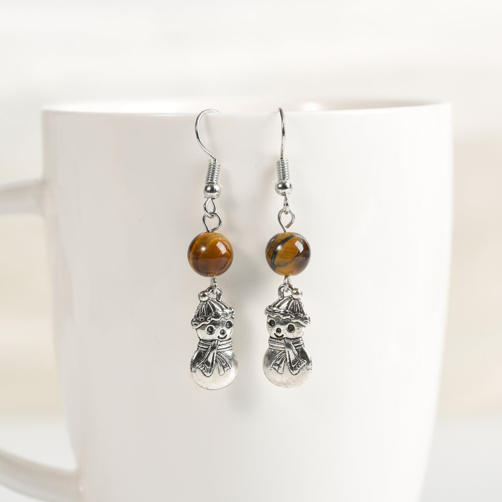 Etheric Aura Christmas Charm Crystal Earrings