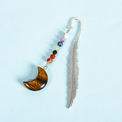 Natural Crystal Stone 7 Chakras Bookmark