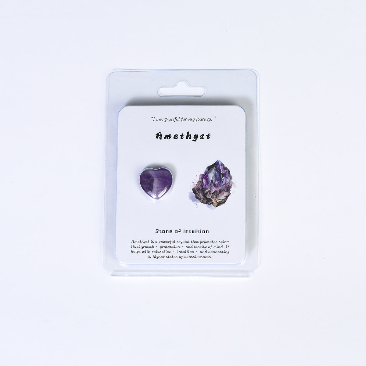 Etheric Aura Crystal Carved Heart/Mushroom/Star/Moon Blister Kit