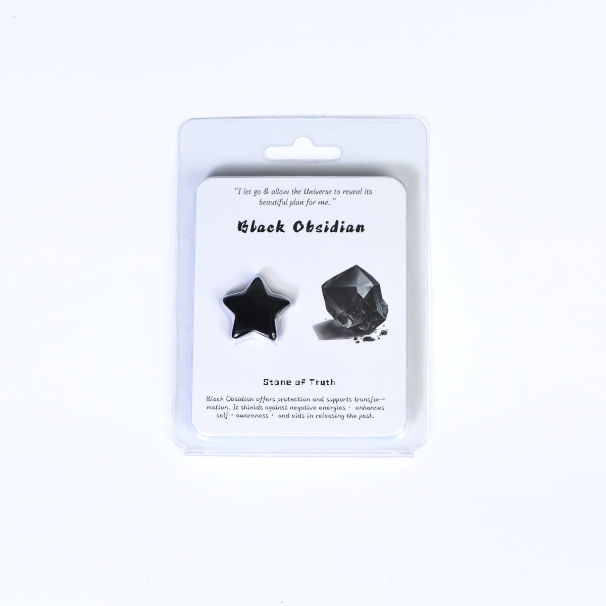 Etheric Aura Crystal Carved Heart/Mushroom/Star/Moon Blister Kit