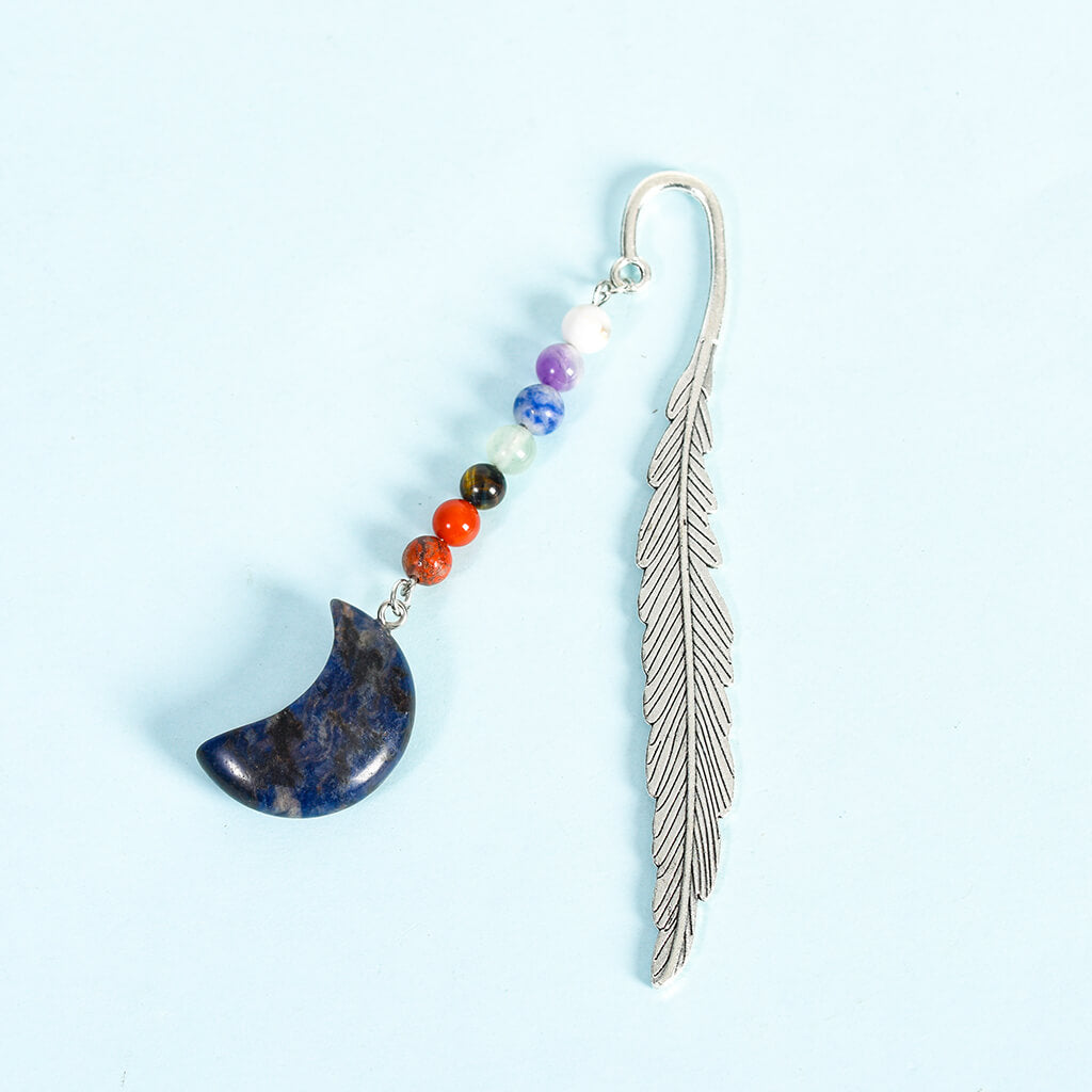 Natural Crystal Stone 7 Chakras Bookmark